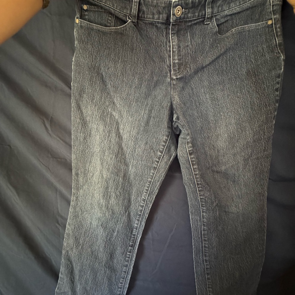 Christopher & Banks Women's Skinny Jeans in Grey Wash